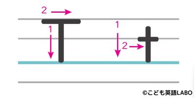 Tの書き方、書き順